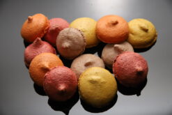 Macarons secs(sans gluten), framboise,citron, chocolat, orange - Boulangerie Brin