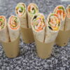 Wraps (fromage, salade, maïs, carotte, poulet rotis) - Boulangerie Brin
