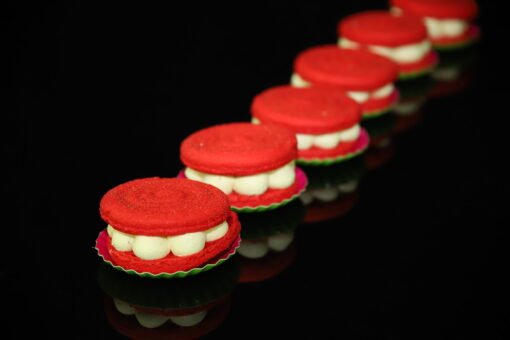 Le macaron vanille, framboise - Boulangerie Brin